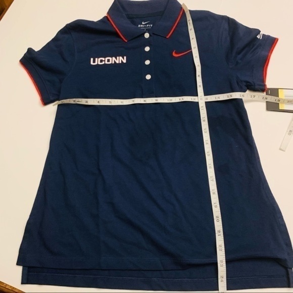 Nike Dri fit UConn Navy Blue Athletic Women’s Short Sleeve Polo Style S NWT NEW - Picture 7 of 7